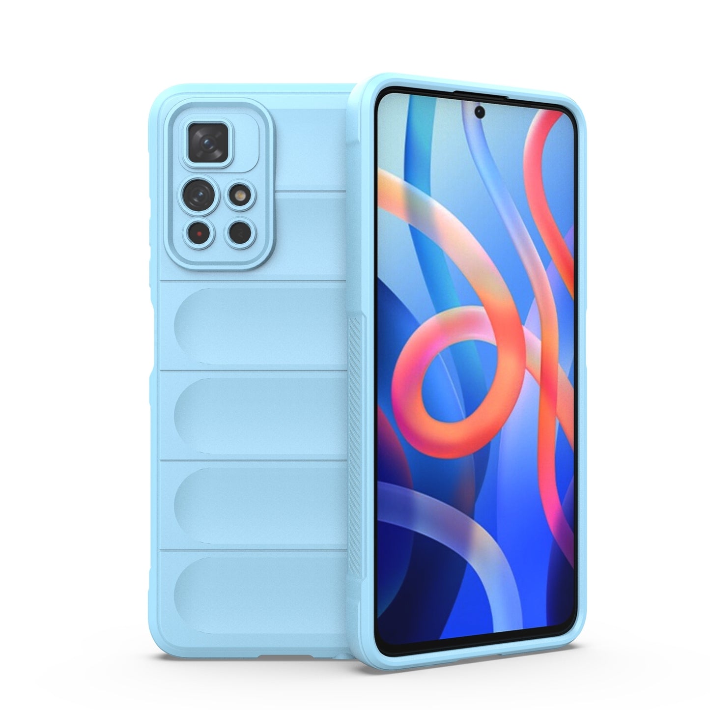 Xiaomi Redmi Note 11 5G Magic Shield TPU + Flannel Protective Phone Case Cover, Shockproof Scratch Resistant