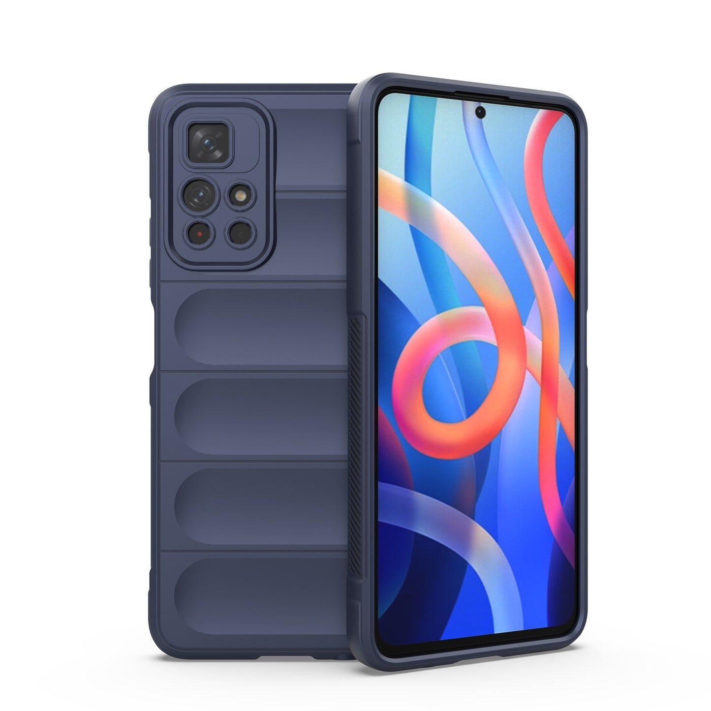 Xiaomi Redmi Note 11 5G Magic Shield TPU + Flannel Protective Phone Case Cover, Shockproof Scratch Resistant