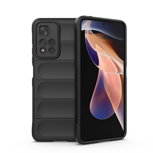 Xiaomi Redmi Note 11 Pro 5G Magic Shield TPU + Flannel Protective Phone Case Cover, Shockproof Scratch Resistant