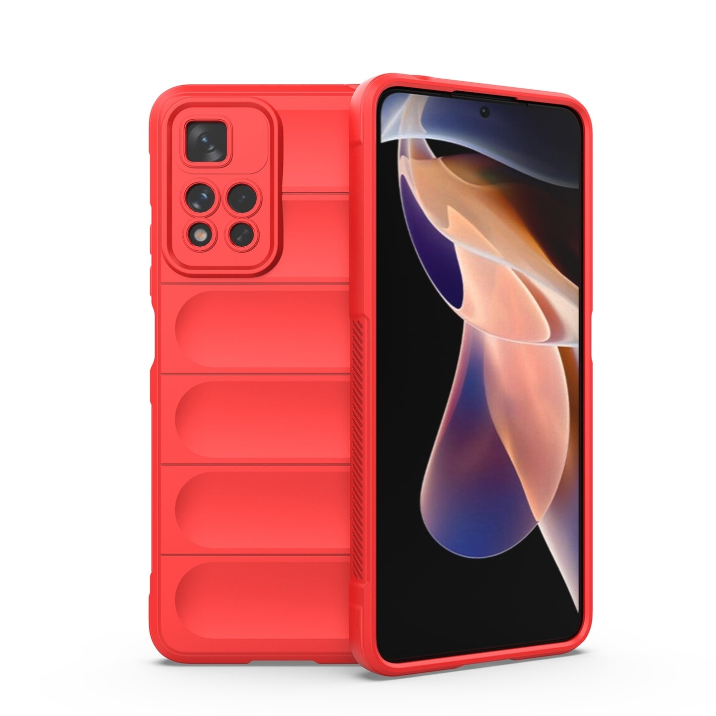 Xiaomi Redmi Note 11 Pro 5G Magic Shield TPU + Flannel Protective Phone Case Cover, Shockproof Scratch Resistant