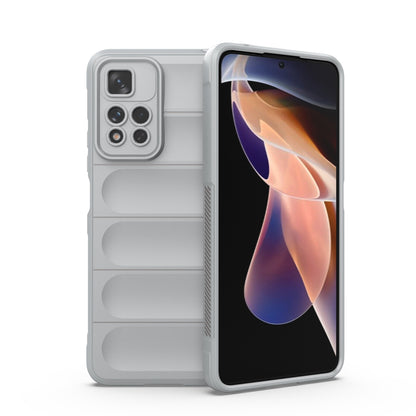 Xiaomi Redmi Note 11 Pro 5G Magic Shield TPU + Flannel Protective Phone Case Cover, Shockproof Scratch Resistant