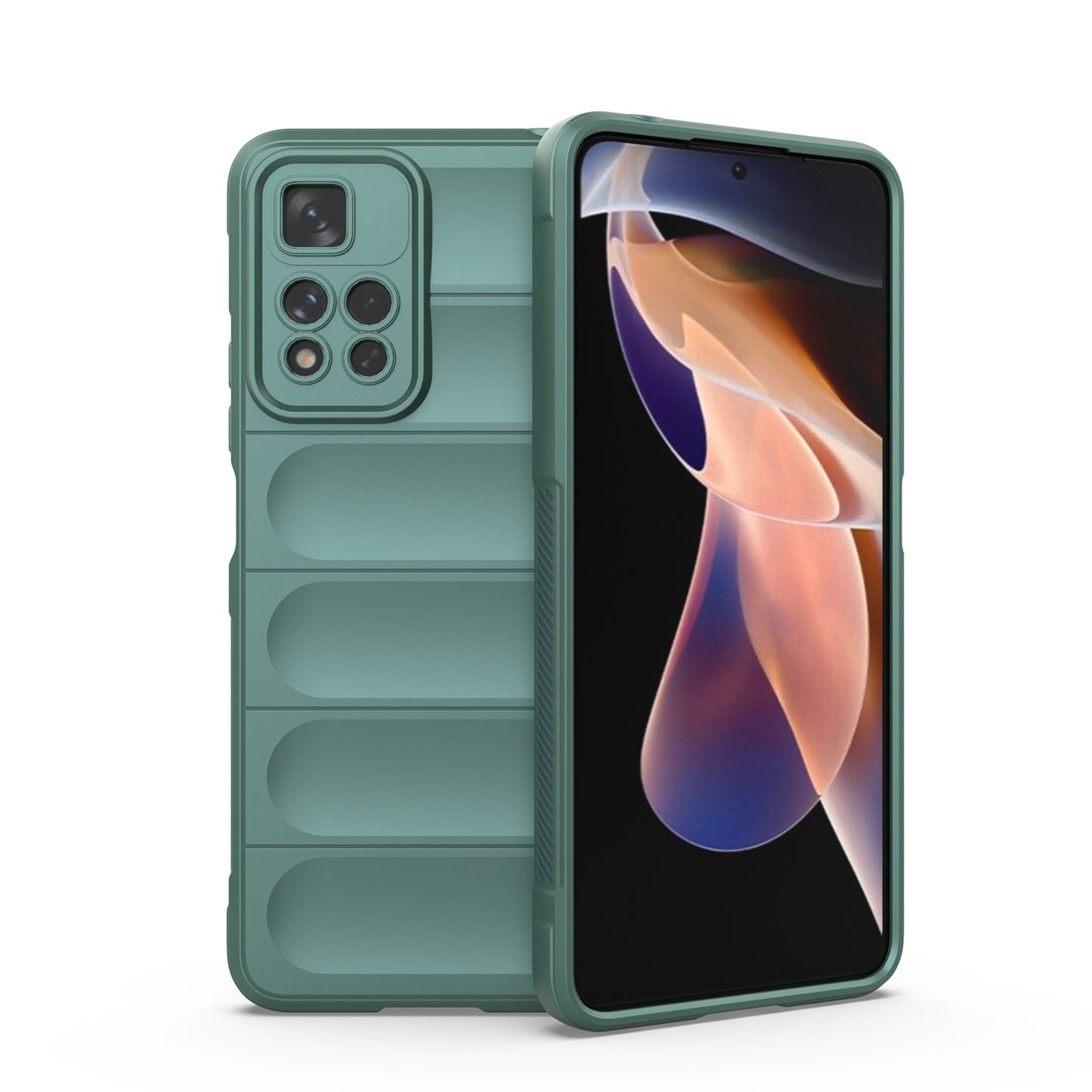 Xiaomi Redmi Note 11 Pro 5G Magic Shield TPU + Flannel Protective Phone Case Cover, Shockproof Scratch Resistant