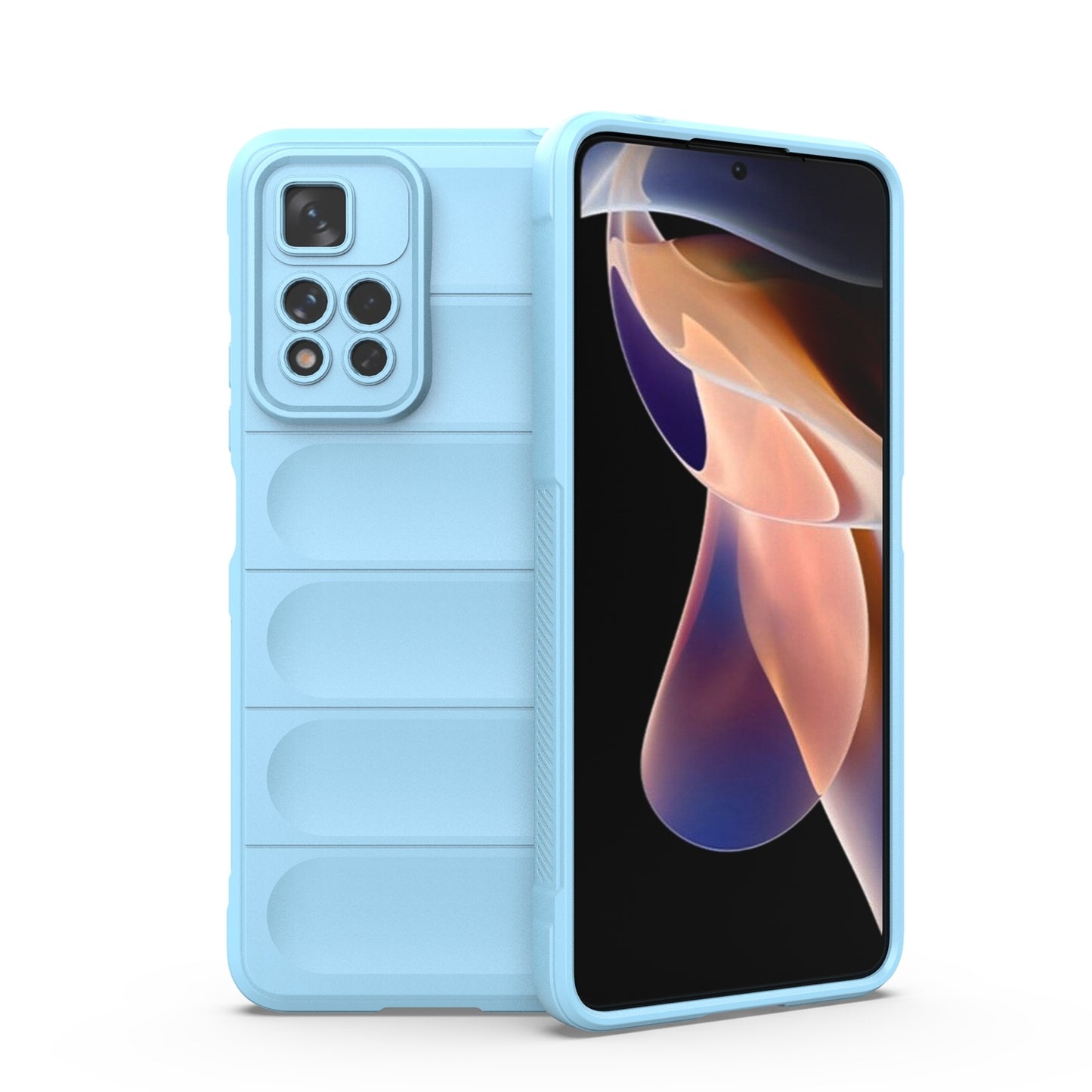 Xiaomi Redmi Note 11 Pro 5G Magic Shield TPU + Flannel Protective Phone Case Cover, Shockproof Scratch Resistant