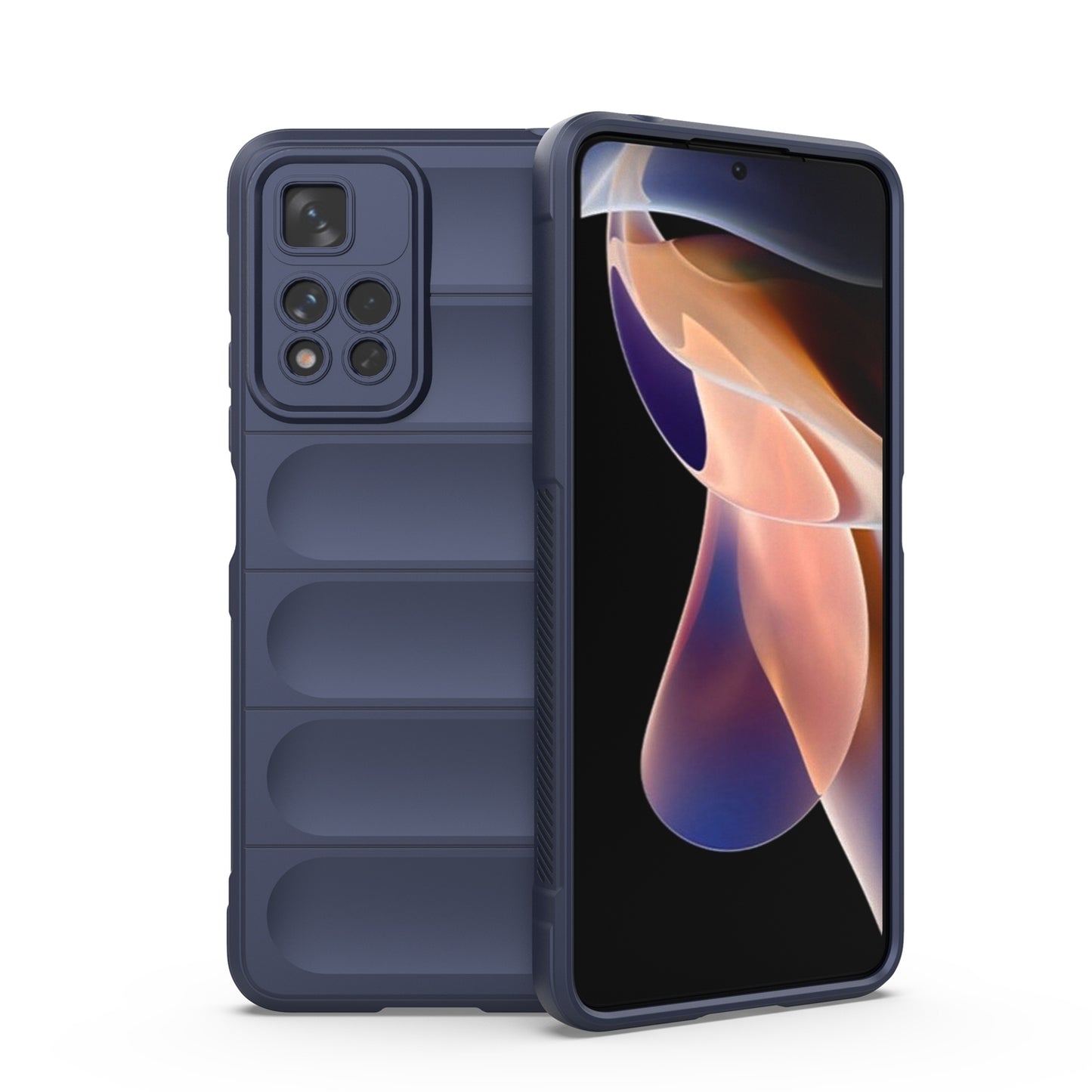 Xiaomi Redmi Note 11 Pro 5G Magic Shield TPU + Flannel Protective Phone Case Cover, Shockproof Scratch Resistant