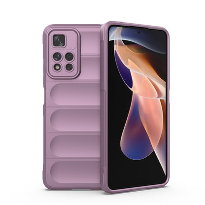 Xiaomi Redmi Note 11 Pro 5G Magic Shield TPU + Flannel Protective Phone Case Cover, Shockproof Scratch Resistant