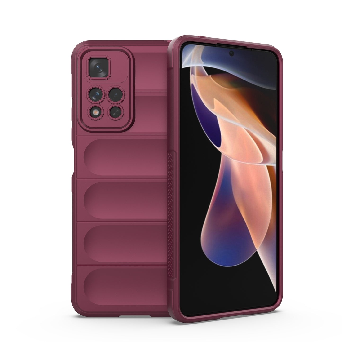 Xiaomi Redmi Note 11 Pro 5G Magic Shield TPU + Flannel Protective Phone Case Cover, Shockproof Scratch Resistant