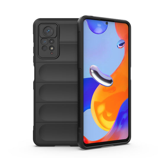 Xiaomi Redmi Note 11 Pro Magic Shield TPU + Flannel Protective Phone Case Cover, Shockproof Scratch Resistant