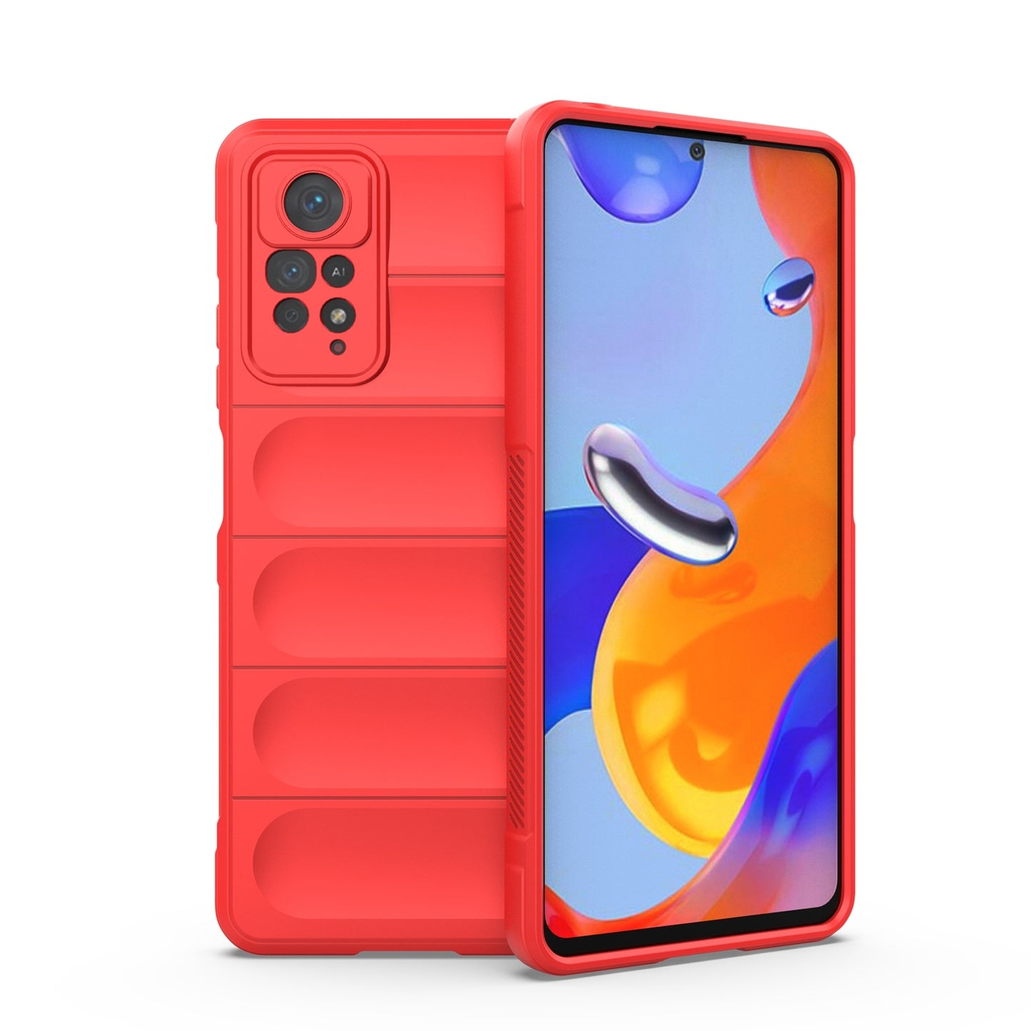 Xiaomi Redmi Note 11 Pro Magic Shield TPU + Flannel Protective Phone Case Cover, Shockproof Scratch Resistant