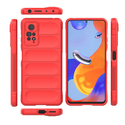 Xiaomi Redmi Note 11 Pro Magic Shield TPU + Flannel Protective Phone Case Cover, Shockproof Scratch Resistant