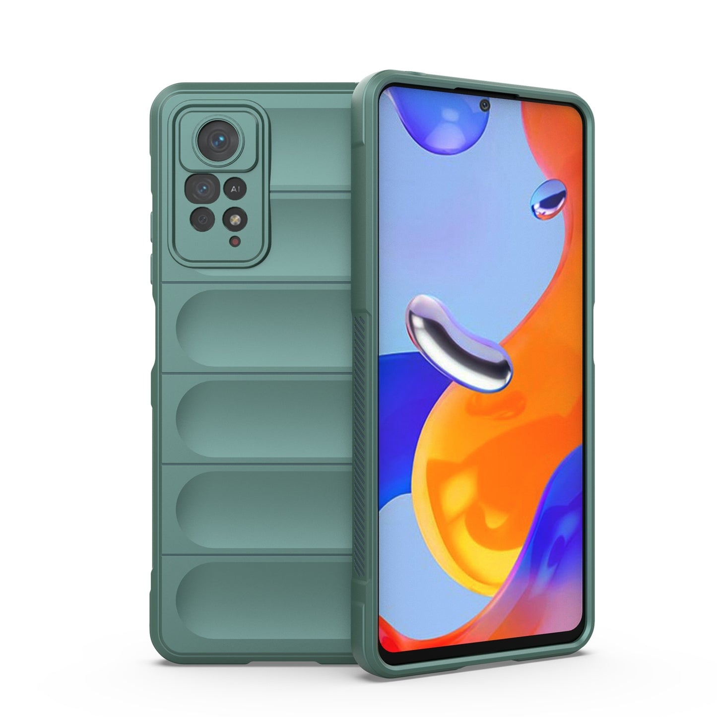 Xiaomi Redmi Note 11 Pro Magic Shield TPU + Flannel Protective Phone Case Cover, Shockproof Scratch Resistant
