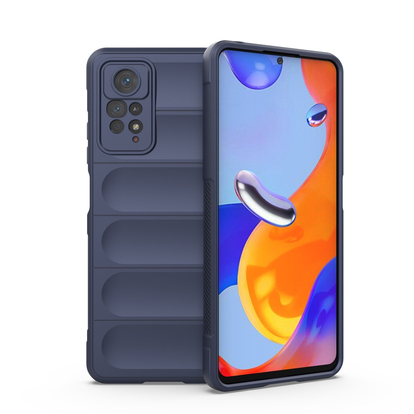 Xiaomi Redmi Note 11 Pro Magic Shield TPU + Flannel Protective Phone Case Cover, Shockproof Scratch Resistant