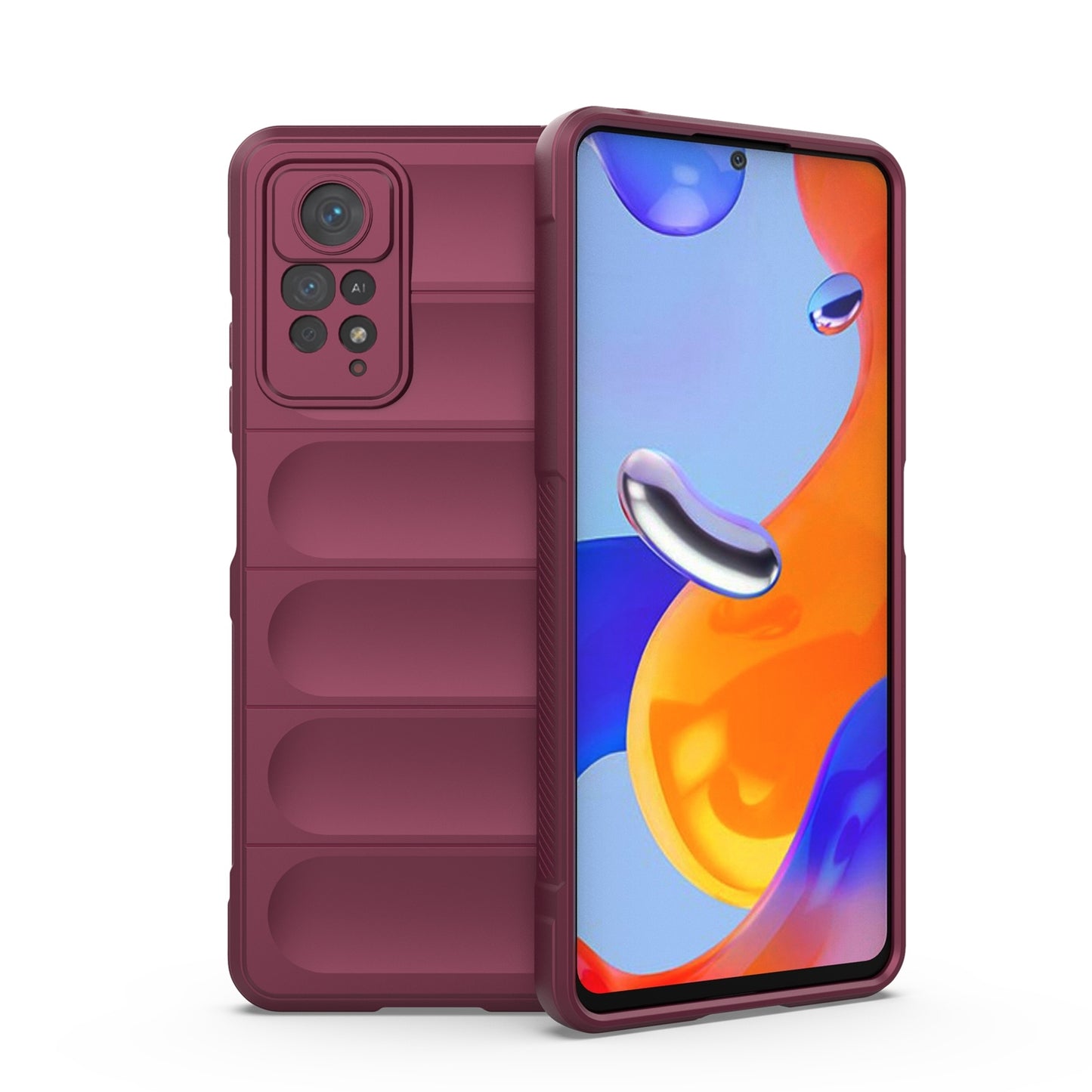 Xiaomi Redmi Note 11 Pro Magic Shield TPU + Flannel Protective Phone Case Cover, Shockproof Scratch Resistant