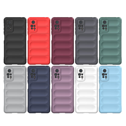 Xiaomi Redmi Note 11 Pro Magic Shield TPU + Flannel Protective Phone Case Cover, Shockproof Scratch Resistant