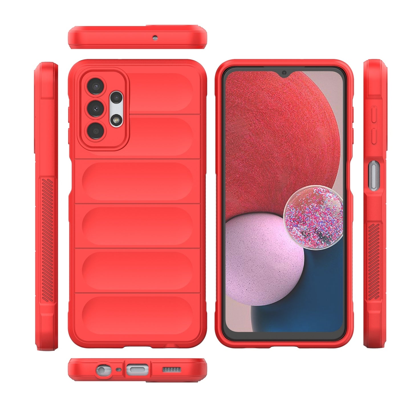 Samsung Galaxy A13 5G Magic Shield TPU + Flannel Protective Phone Case Cover, Shockproof Scratch Resistant