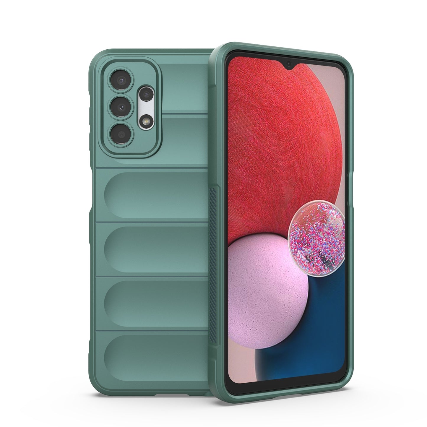 Samsung Galaxy A13 5G Magic Shield TPU + Flannel Protective Phone Case Cover, Shockproof Scratch Resistant
