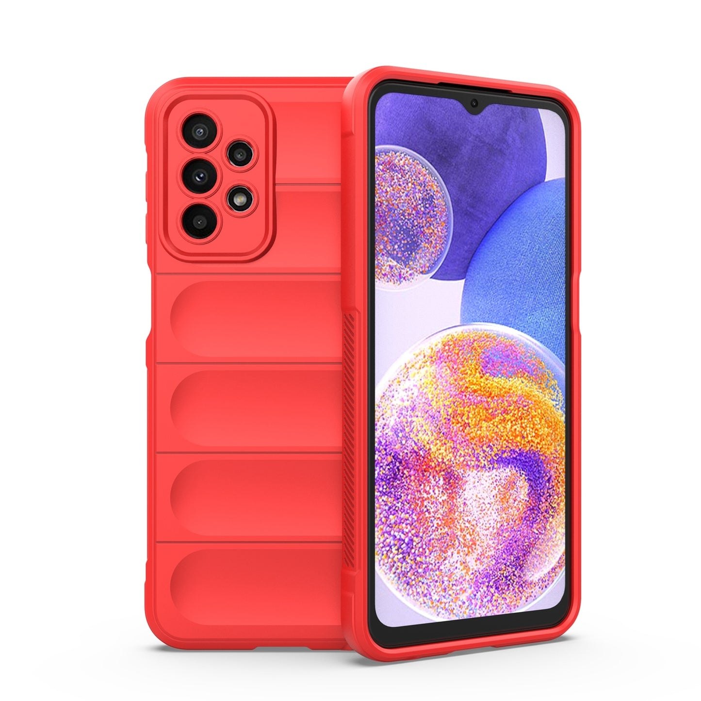 Samsung Galaxy A23 Magic Shield TPU + Flannel Protective Phone Case Cover, Shockproof Scratch Resistant