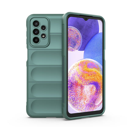 Samsung Galaxy A23 Magic Shield TPU + Flannel Protective Phone Case Cover, Shockproof Scratch Resistant