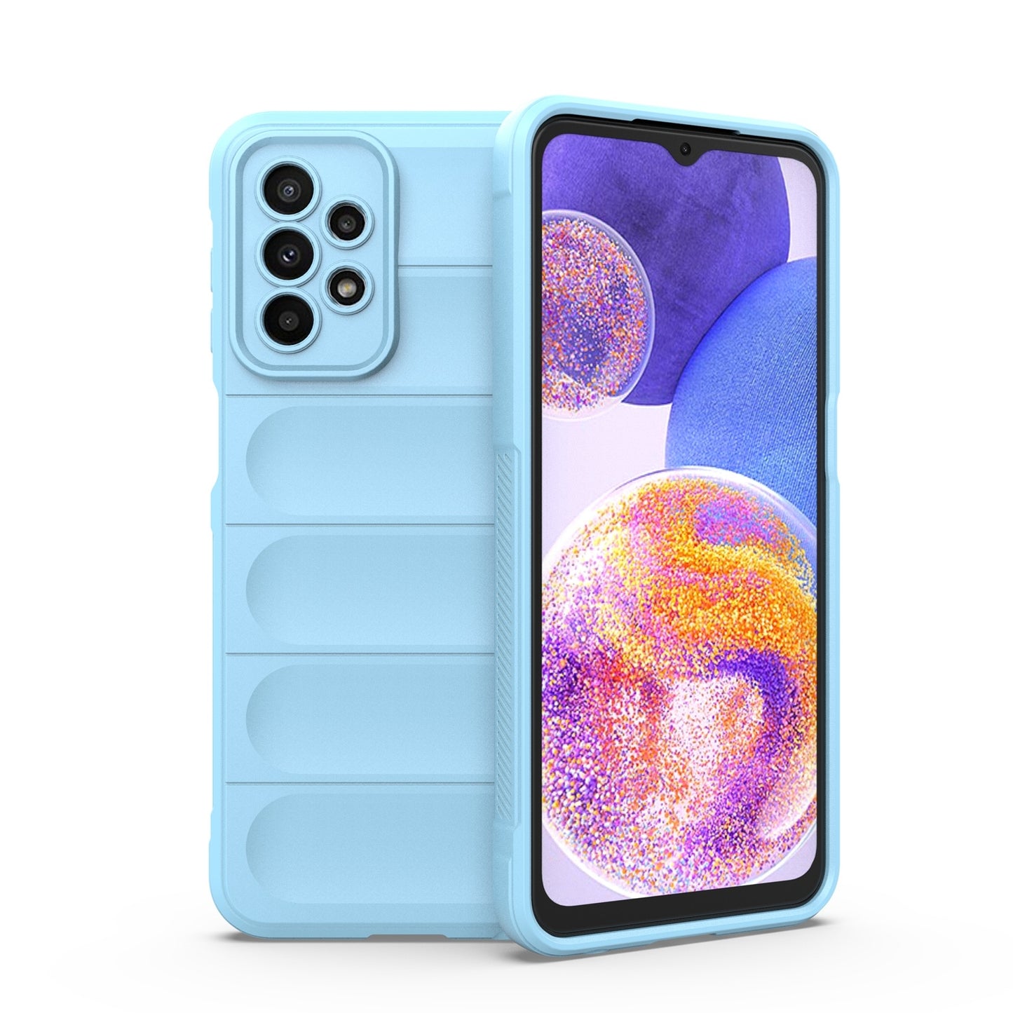 Samsung Galaxy A23 Magic Shield TPU + Flannel Protective Phone Case Cover, Shockproof Scratch Resistant