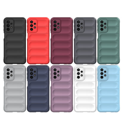 Samsung Galaxy A23 Magic Shield TPU + Flannel Protective Phone Case Cover, Shockproof Scratch Resistant