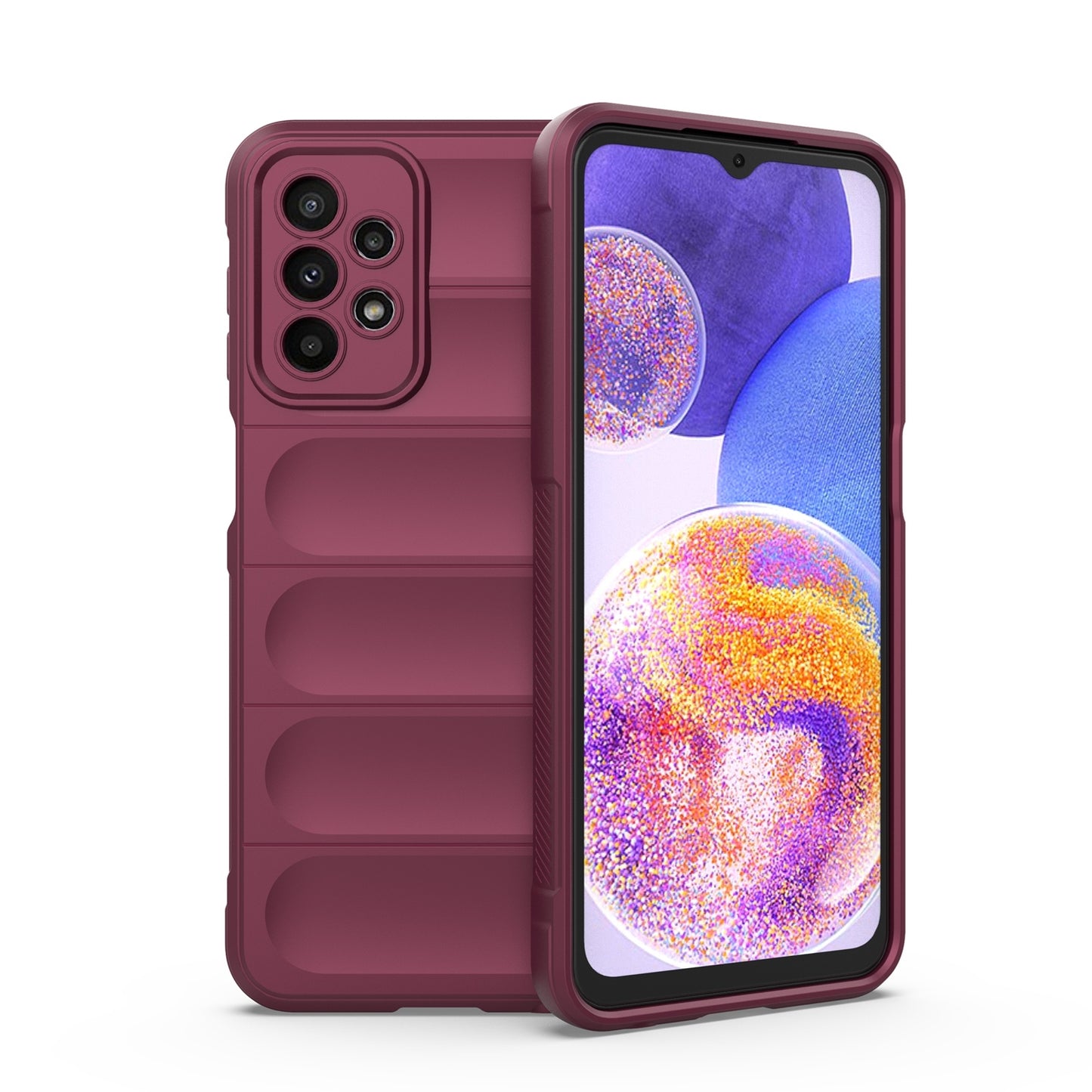 Samsung Galaxy A23 Magic Shield TPU + Flannel Protective Phone Case Cover, Shockproof Scratch Resistant