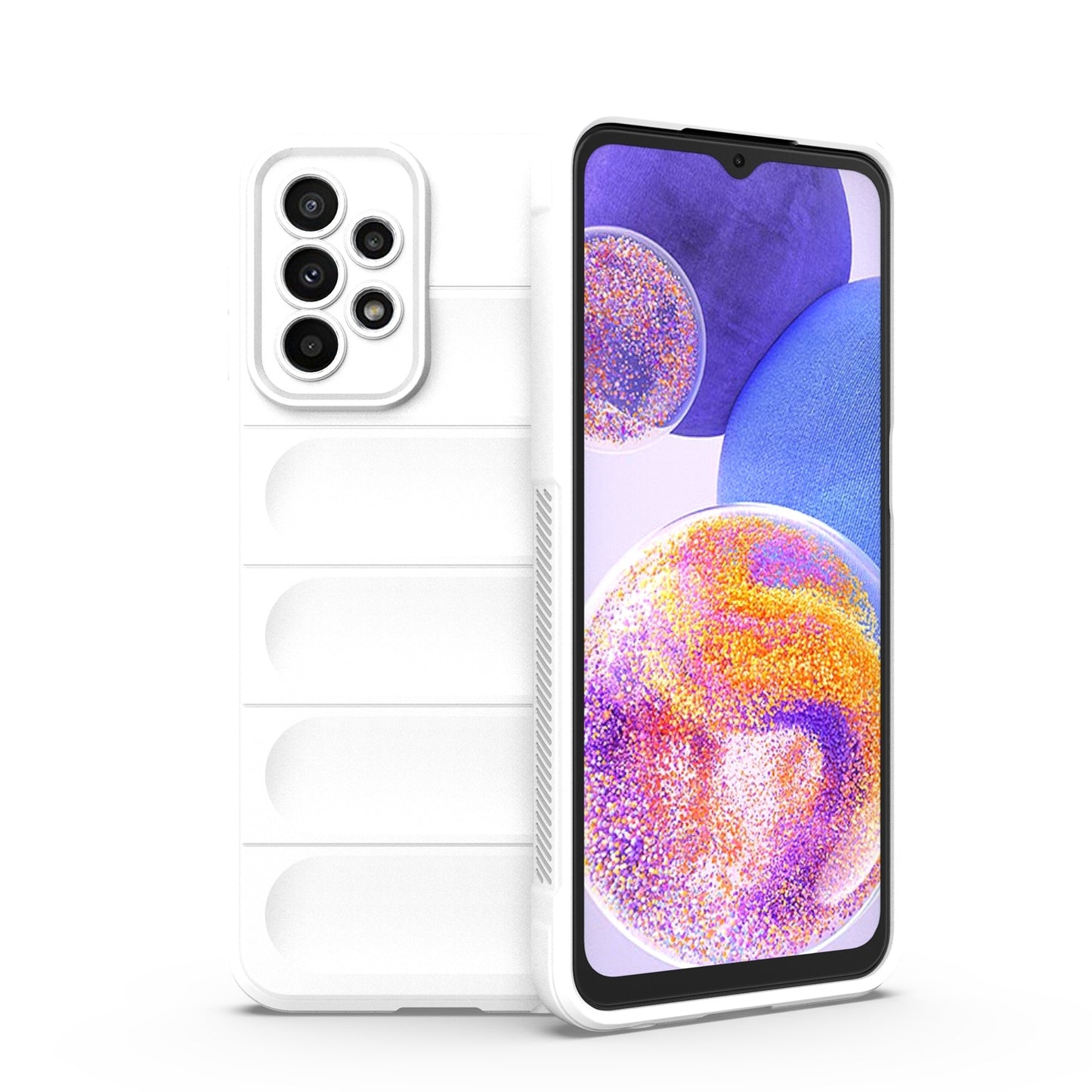 Samsung Galaxy A23 Magic Shield TPU + Flannel Protective Phone Case Cover, Shockproof Scratch Resistant