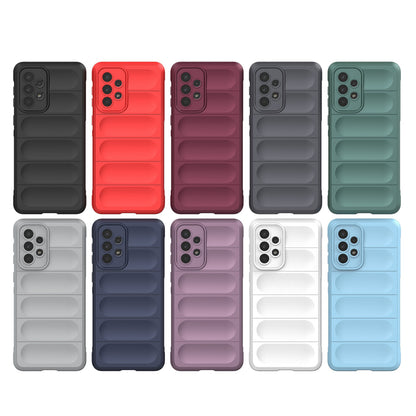 Samsung Galaxy A33 5G Magic Shield TPU + Flannel Protective Phone Case Cover, Shockproof Scratch Resistant