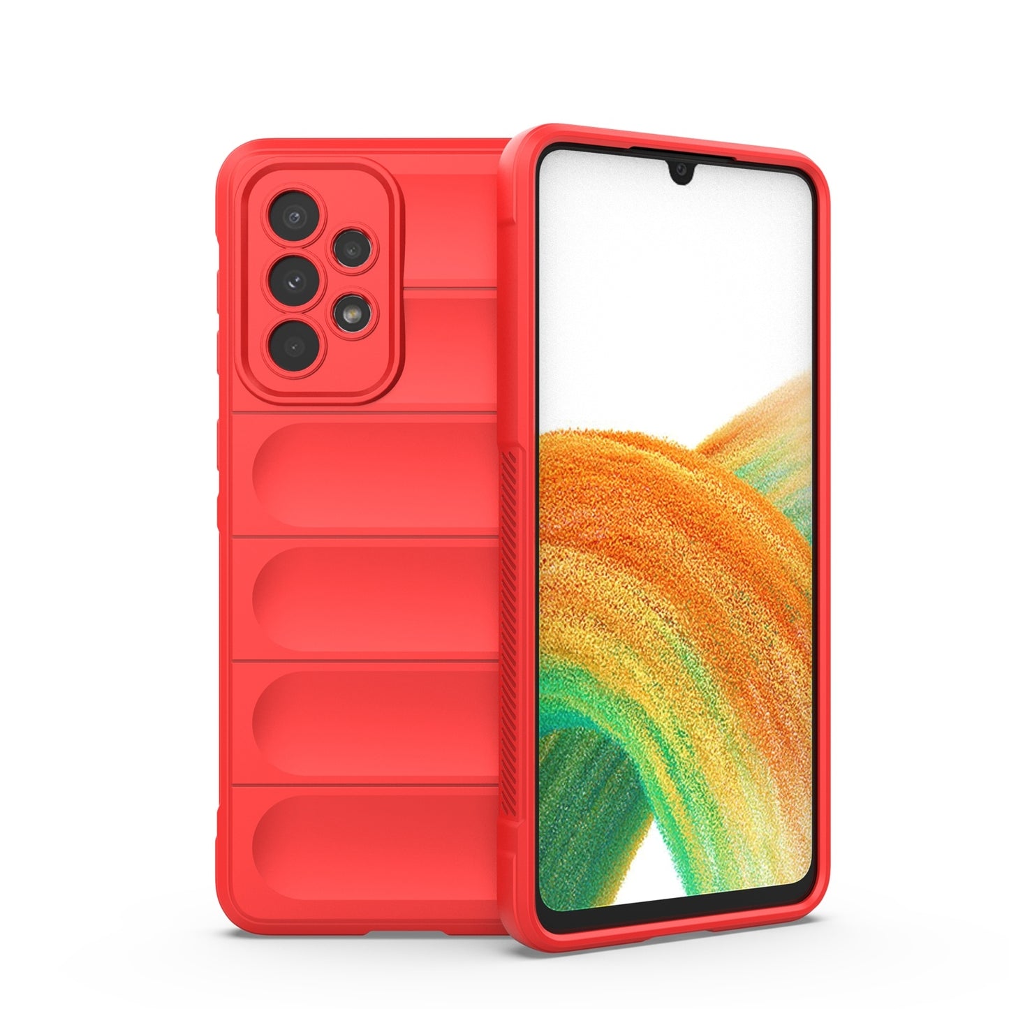 Samsung Galaxy A33 5G Magic Shield TPU + Flannel Protective Phone Case Cover, Shockproof Scratch Resistant