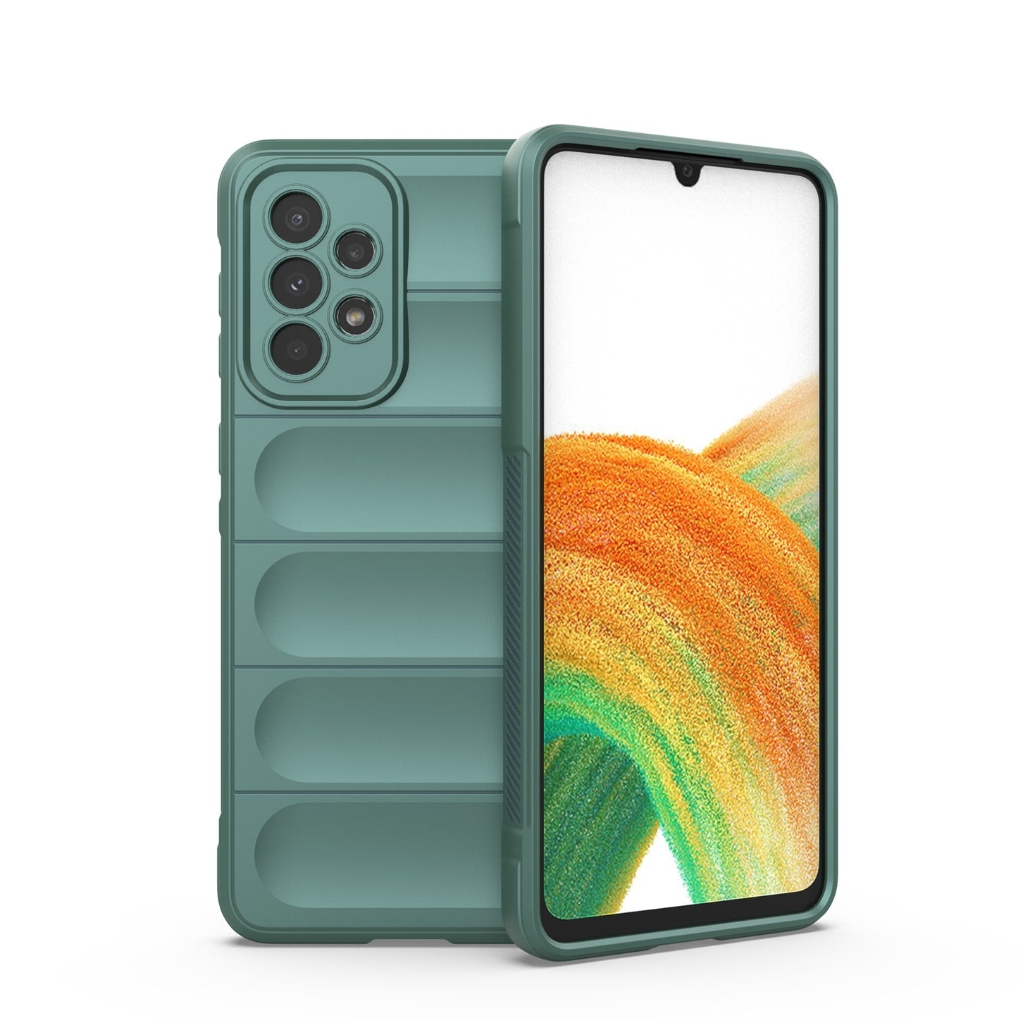 Samsung Galaxy A33 5G Magic Shield TPU + Flannel Protective Phone Case Cover, Shockproof Scratch Resistant