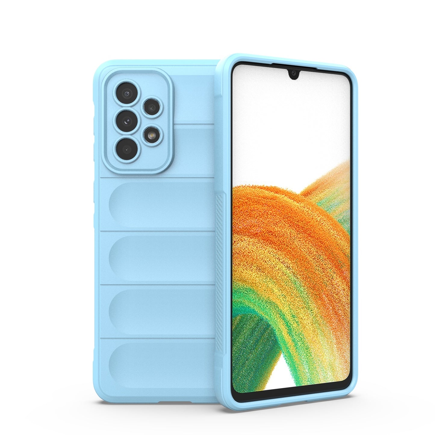 Samsung Galaxy A33 5G Magic Shield TPU + Flannel Protective Phone Case Cover, Shockproof Scratch Resistant
