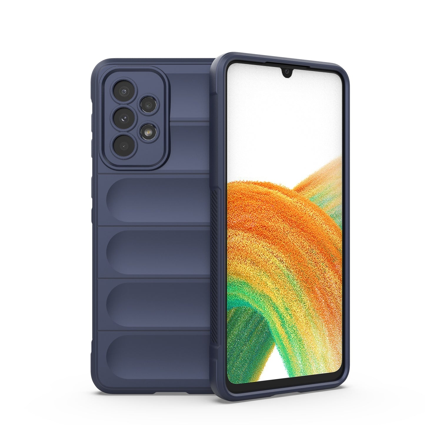 Samsung Galaxy A33 5G Magic Shield TPU + Flannel Protective Phone Case Cover, Shockproof Scratch Resistant