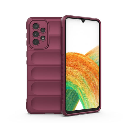 Samsung Galaxy A33 5G Magic Shield TPU + Flannel Protective Phone Case Cover, Shockproof Scratch Resistant