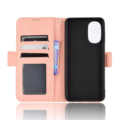 Motorola Moto G52 4G Skin Feel PU Leather Wallet Phone Case with Card Slots, Cash Pocket, Magnetic Closure, Built-In Stand, Full Protection TPU Cover