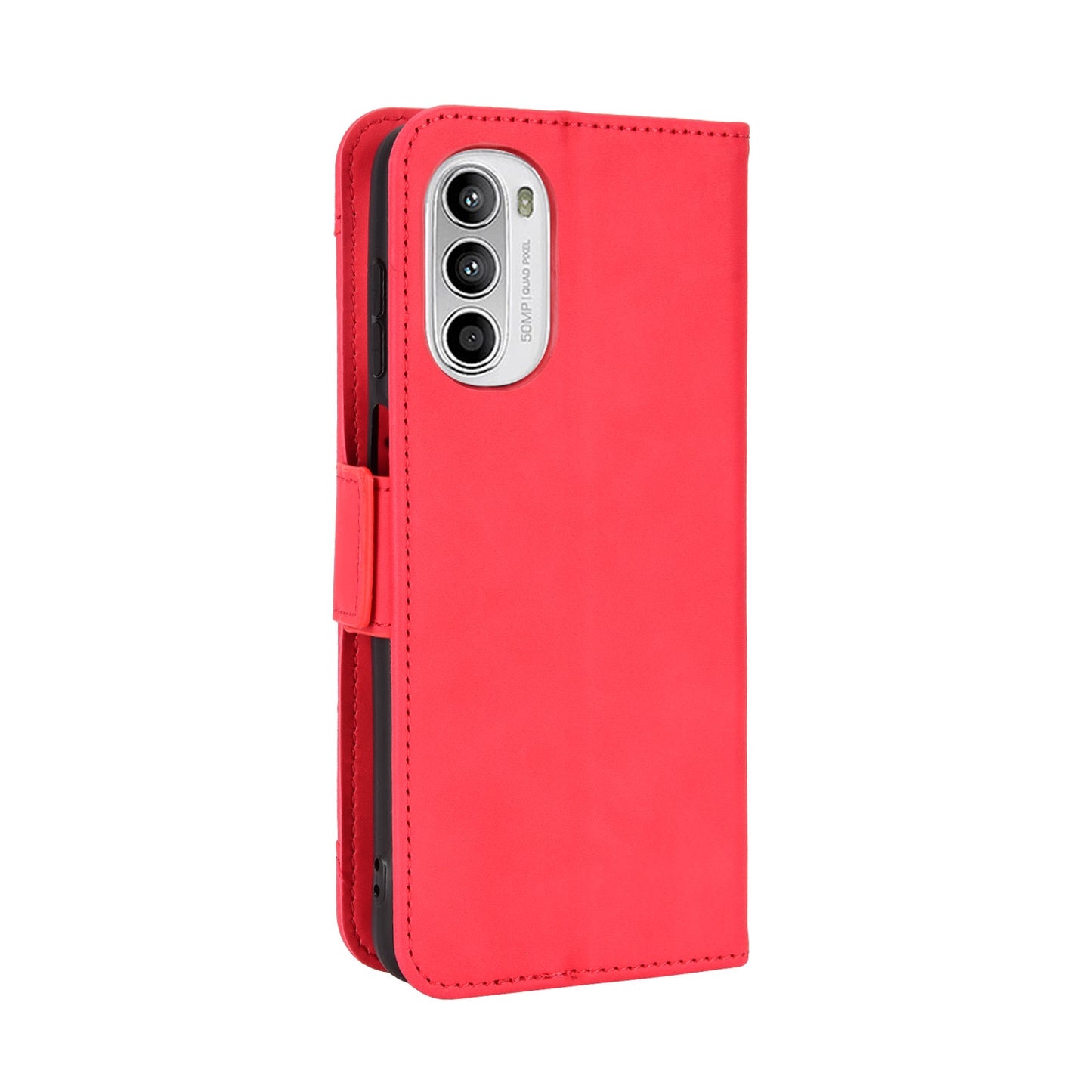 Motorola Moto G52 4G Skin Feel PU Leather Wallet Phone Case with Card Slots, Cash Pocket, Magnetic Closure, Built-In Stand, Full Protection TPU Cover
