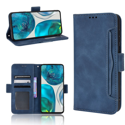 Motorola Moto G52 4G Skin Feel PU Leather Wallet Phone Case with Card Slots, Cash Pocket, Magnetic Closure, Built-In Stand, Full Protection TPU Cover