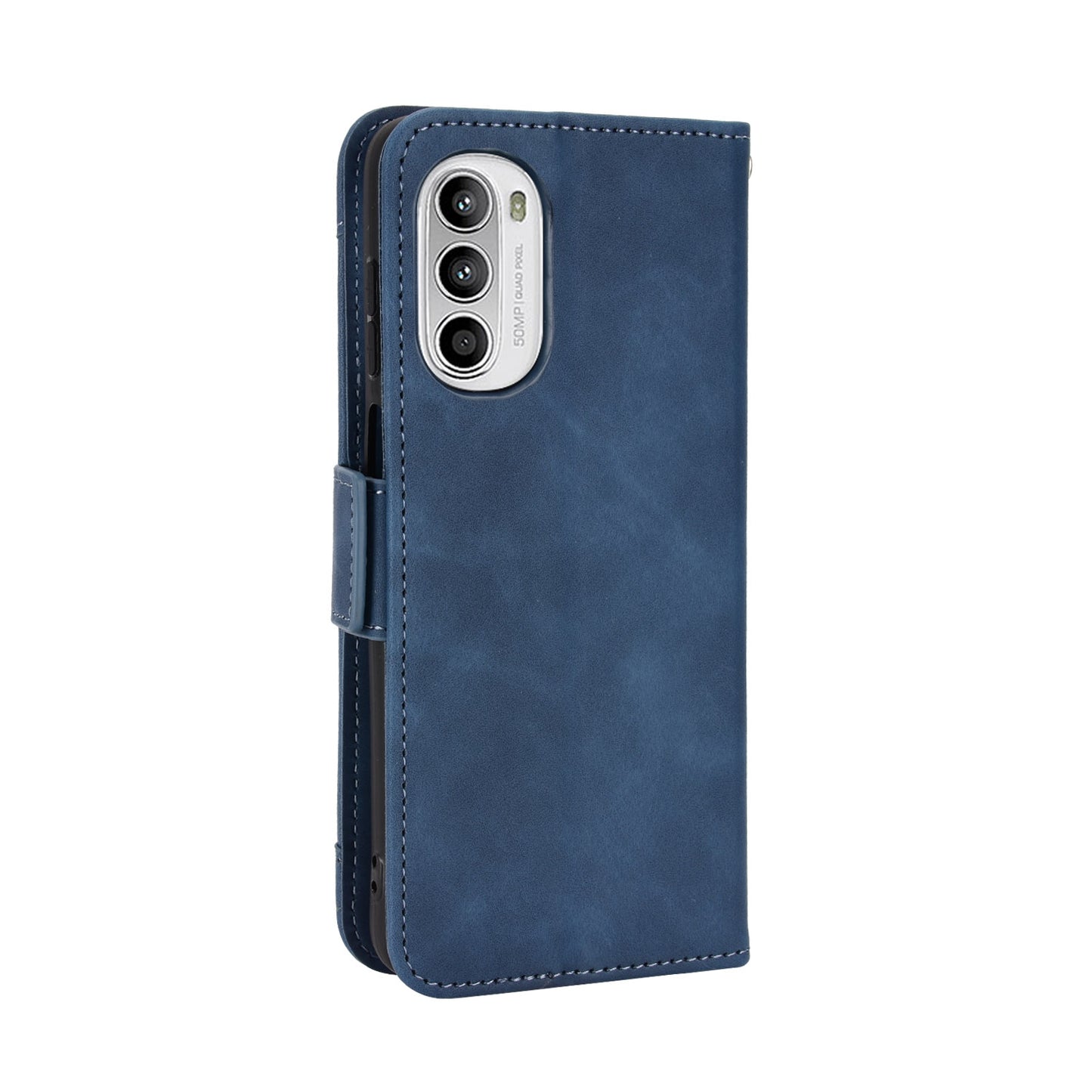 Motorola Moto G52 4G Skin Feel PU Leather Wallet Phone Case with Card Slots, Cash Pocket, Magnetic Closure, Built-In Stand, Full Protection TPU Cover
