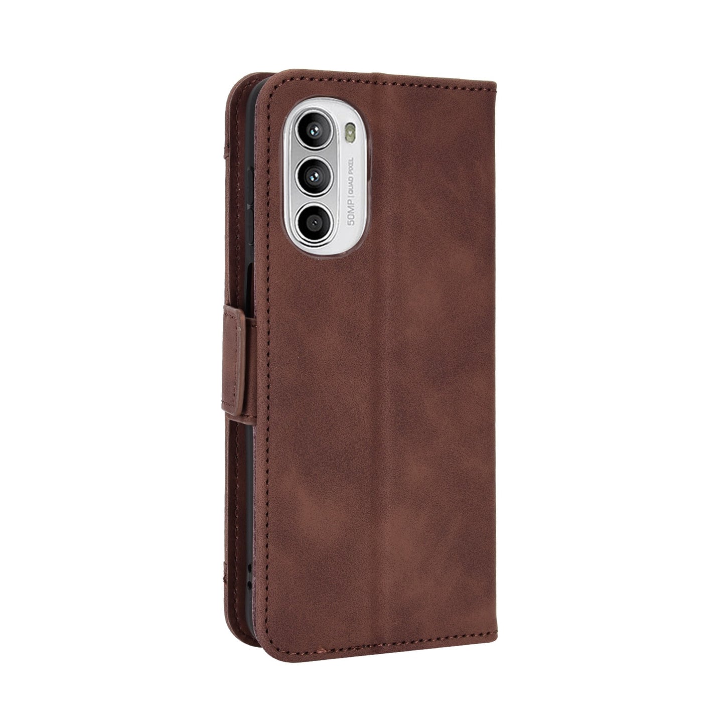 Motorola Moto G52 4G Skin Feel PU Leather Wallet Phone Case with Card Slots, Cash Pocket, Magnetic Closure, Built-In Stand, Full Protection TPU Cover