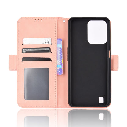 OPPO Realme C31 Skin Feel PU Leather Wallet Phone Case with Card Slots, Cash Pocket, Magnetic Closure, Built-In Stand, Full Protection TPU Cover