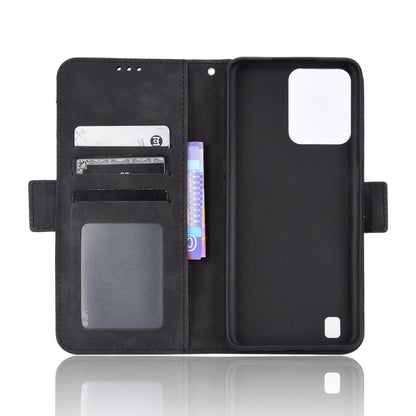 OPPO Realme C31 Skin Feel PU Leather Wallet Phone Case with Card Slots, Cash Pocket, Magnetic Closure, Built-In Stand, Full Protection TPU Cover