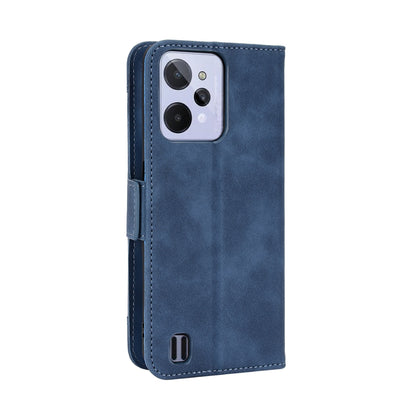 OPPO Realme C31 Skin Feel PU Leather Wallet Phone Case with Card Slots, Cash Pocket, Magnetic Closure, Built-In Stand, Full Protection TPU Cover