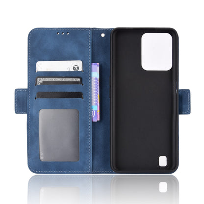OPPO Realme C31 Skin Feel PU Leather Wallet Phone Case with Card Slots, Cash Pocket, Magnetic Closure, Built-In Stand, Full Protection TPU Cover