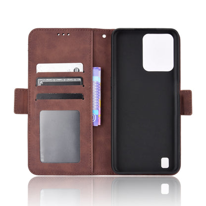 OPPO Realme C31 Skin Feel PU Leather Wallet Phone Case with Card Slots, Cash Pocket, Magnetic Closure, Built-In Stand, Full Protection TPU Cover