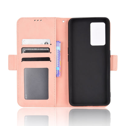 OPPO Realme GT Neo3 Skin Feel PU Leather Wallet Phone Case with Card Slots, Cash Pocket, Magnetic Closure, Built-In Stand, Full Protection TPU Cover