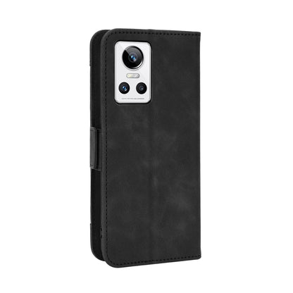 OPPO Realme GT Neo3 Skin Feel PU Leather Wallet Phone Case with Card Slots, Cash Pocket, Magnetic Closure, Built-In Stand, Full Protection TPU Cover