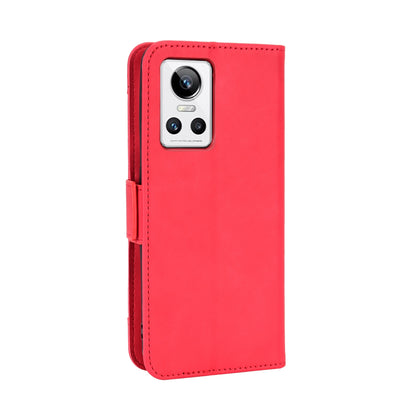 OPPO Realme GT Neo3 Skin Feel PU Leather Wallet Phone Case with Card Slots, Cash Pocket, Magnetic Closure, Built-In Stand, Full Protection TPU Cover