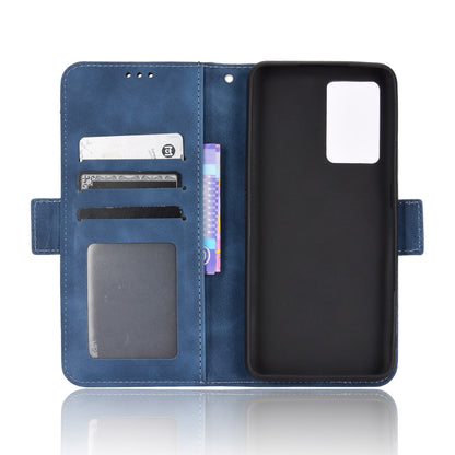 OPPO Realme GT Neo3 Skin Feel PU Leather Wallet Phone Case with Card Slots, Cash Pocket, Magnetic Closure, Built-In Stand, Full Protection TPU Cover