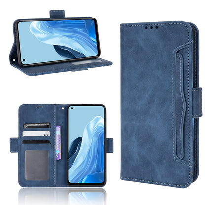 OPPO F21 Pro Skin Feel PU Leather Wallet Phone Case with Card Slots, Cash Pocket, Magnetic Closure, Built-In Stand, Full Protection TPU Cover
