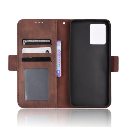 OPPO Reno7 4G Skin Feel PU Leather Wallet Phone Case with Card Slots, Cash Pocket, Magnetic Closure, Built-In Stand, Full Protection TPU Cover