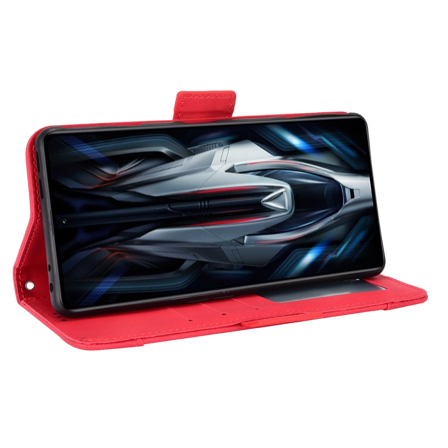 Xiaomi Poco F4 GT Skin Feel PU Leather Wallet Phone Case with Card Slots, Cash Pocket, Magnetic Closure, Built-In Stand, Full Protection TPU Cover