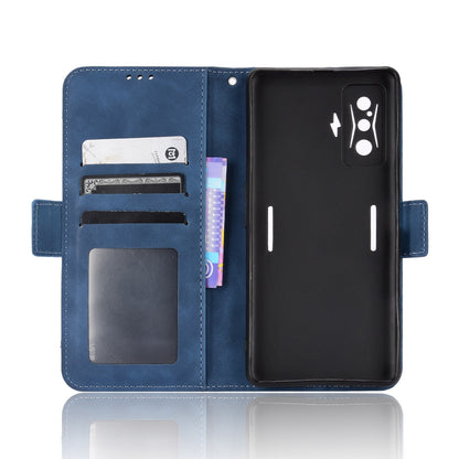 Xiaomi Redmi K50 Gaming Skin Feel PU Leather Wallet Phone Case with Card Slots, Cash Pocket, Magnetic Closure, Built-In Stand, Full Protection TPU Cover