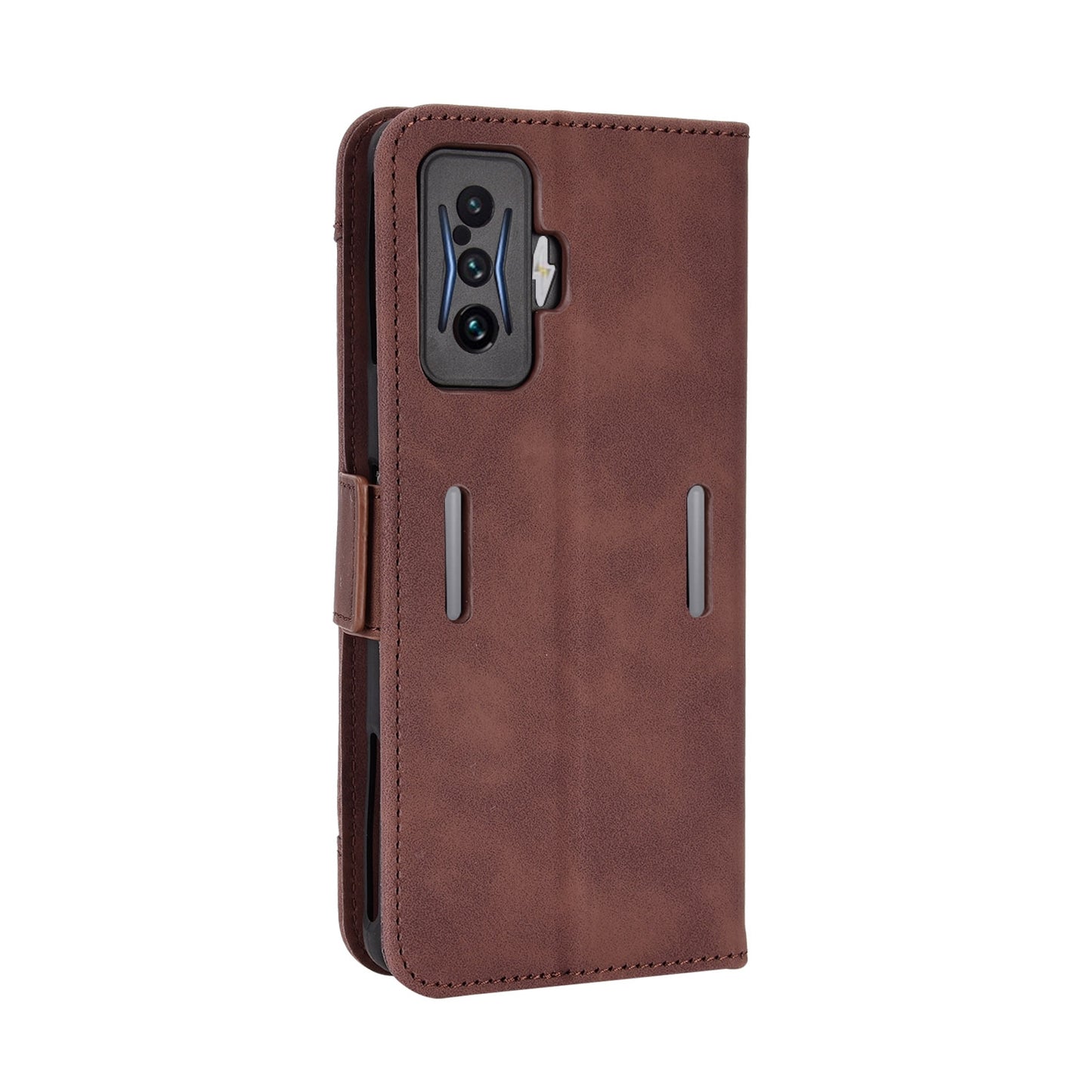 Xiaomi Poco F4 GT Skin Feel PU Leather Wallet Phone Case with Card Slots, Cash Pocket, Magnetic Closure, Built-In Stand, Full Protection TPU Cover